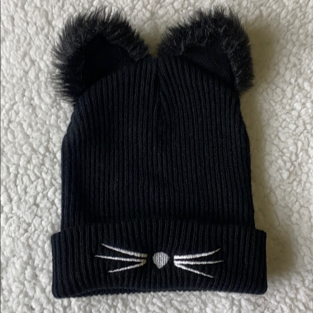 NWOT! Adult Black Cat Beanie! (OS)